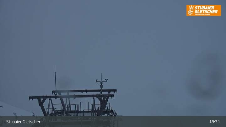 Archiv Foto Webcam Daunjoch Sessellift am Stubaier Gletscher