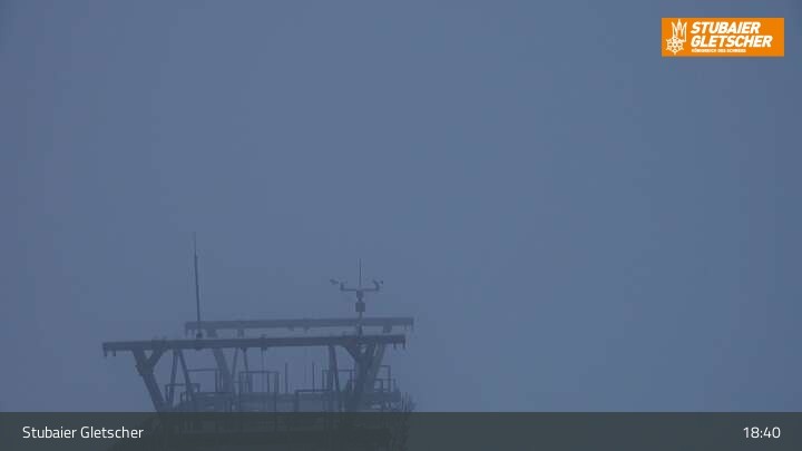 Archiv Foto Webcam Daunjoch Sessellift am Stubaier Gletscher