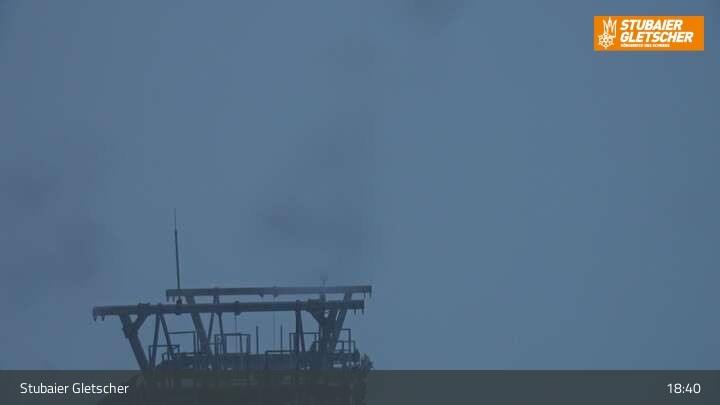 Archiv Foto Webcam Daunjoch Sessellift am Stubaier Gletscher