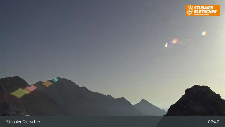 Archiv Foto Webcam Daunjoch Sessellift am Stubaier Gletscher