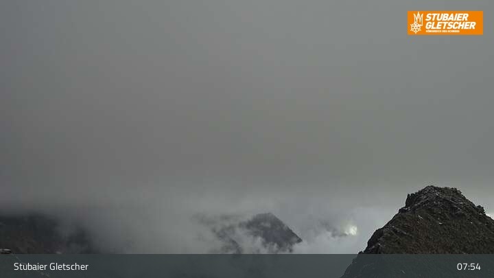 Archiv Foto Webcam Daunjoch Sessellift am Stubaier Gletscher