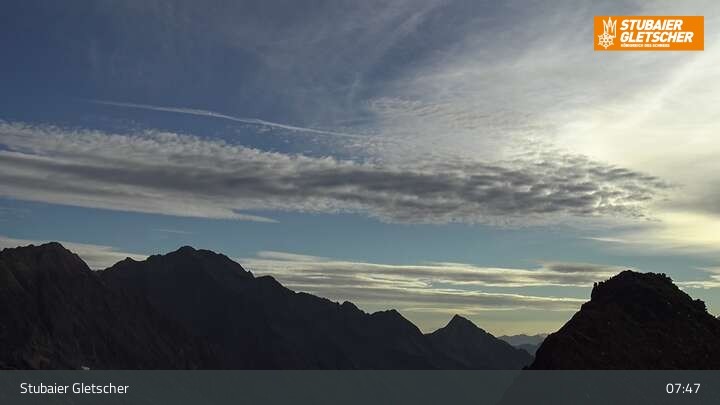 Archiv Foto Webcam Daunjoch Sessellift am Stubaier Gletscher