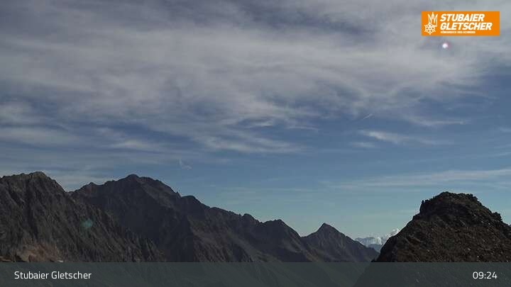 Archiv Foto Webcam Daunjoch Sessellift am Stubaier Gletscher