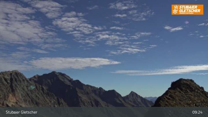 Archiv Foto Webcam Daunjoch Sessellift am Stubaier Gletscher
