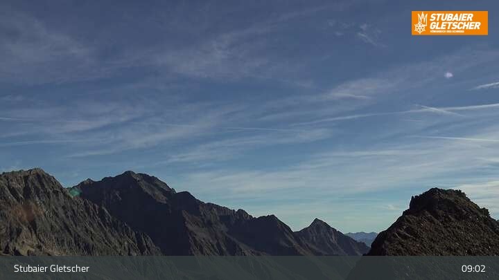 Archiv Foto Webcam Daunjoch Sessellift am Stubaier Gletscher
