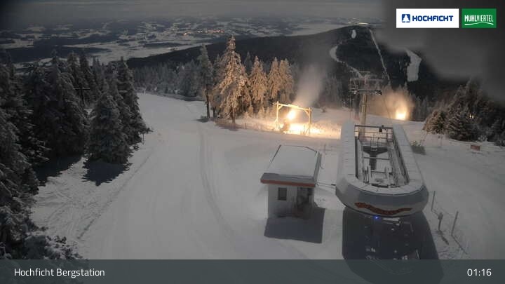 Archiv Foto Webcam Bergstation Hochfichtbahn