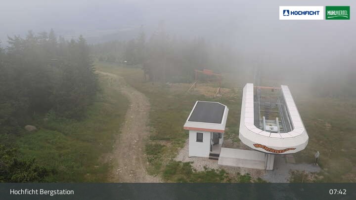 Archiv Foto Webcam Bergstation Hochfichtbahn