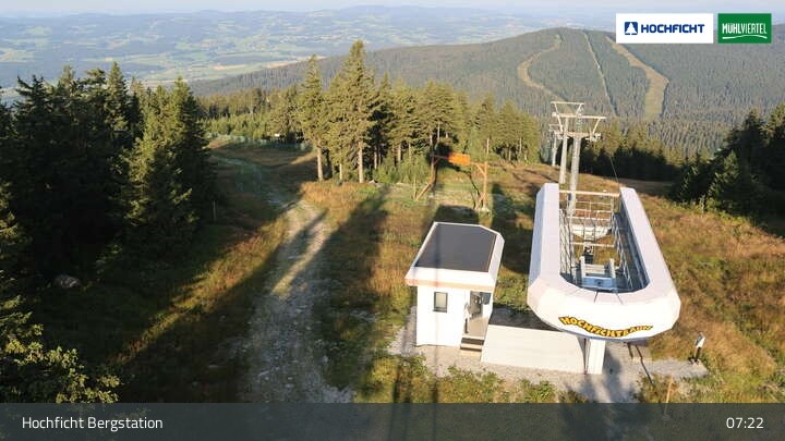 Archiv Foto Webcam Bergstation Hochfichtbahn