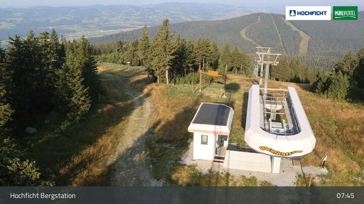 Archiv Foto Webcam Bergstation Hochfichtbahn