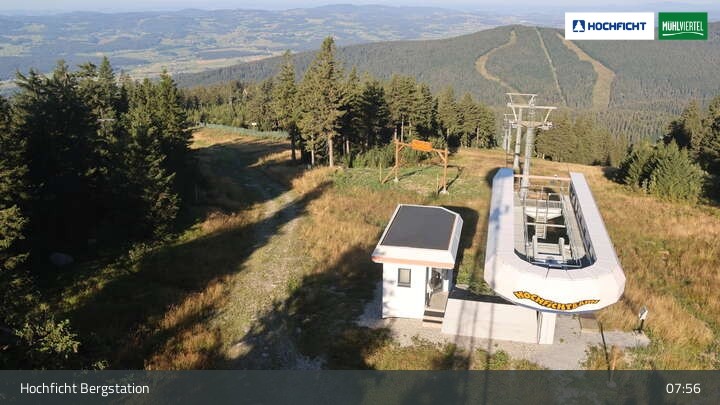 Archiv Foto Webcam Bergstation Hochfichtbahn