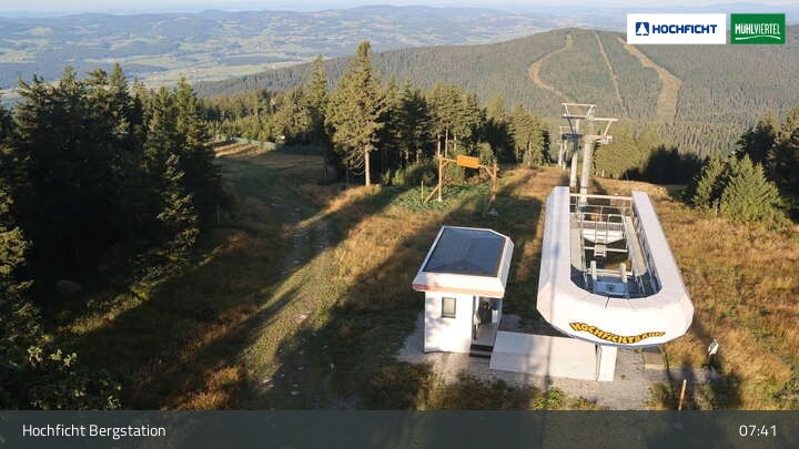 Archiv Foto Webcam Bergstation Hochfichtbahn