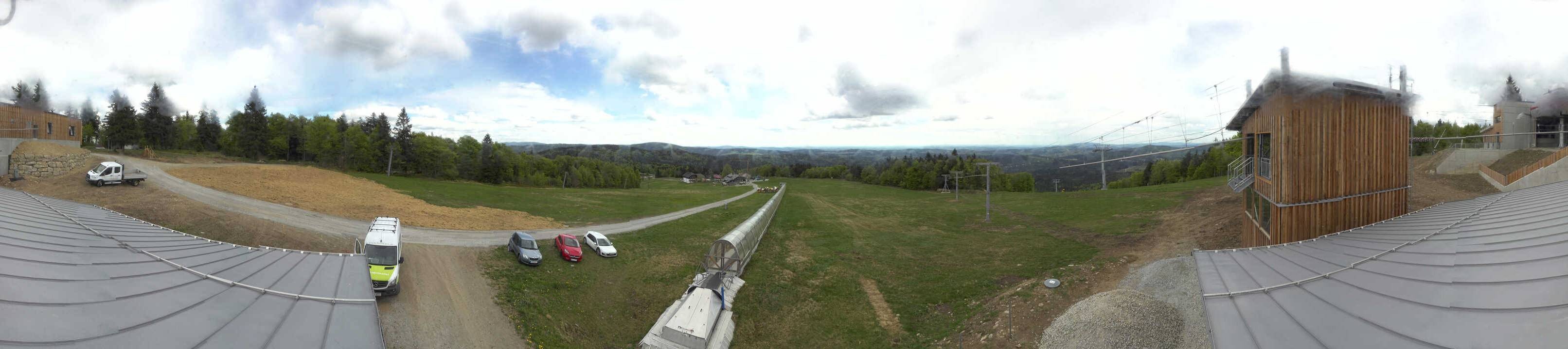 Archived image Webcam Mountain station Almberglift