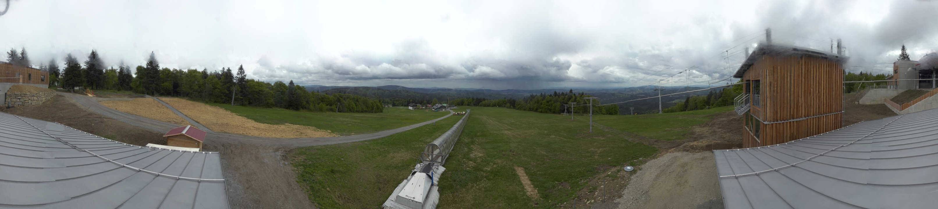 Archiv Foto Webcam Mitterdorf: Bergstation Almberglift