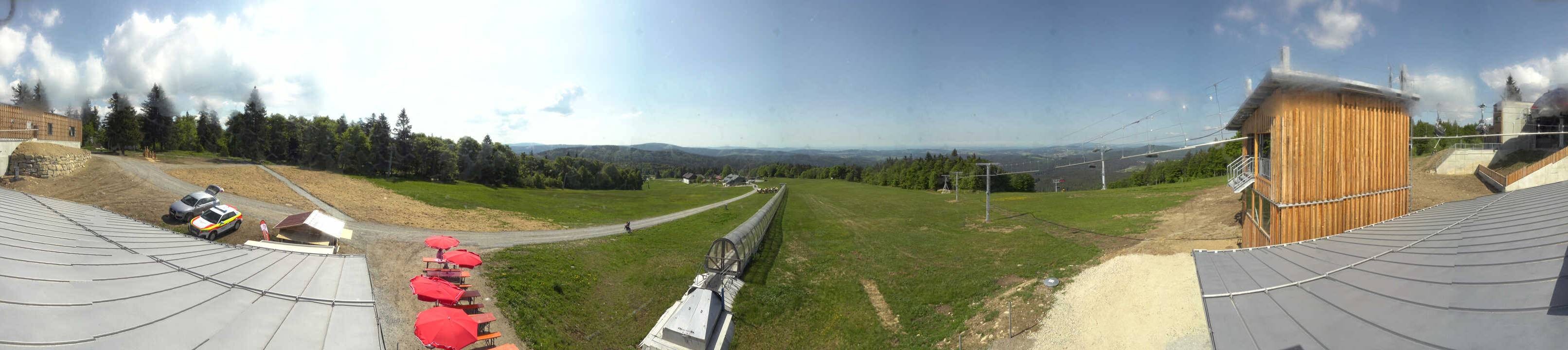 Archiv Foto Webcam Mitterdorf: Bergstation Almberglift