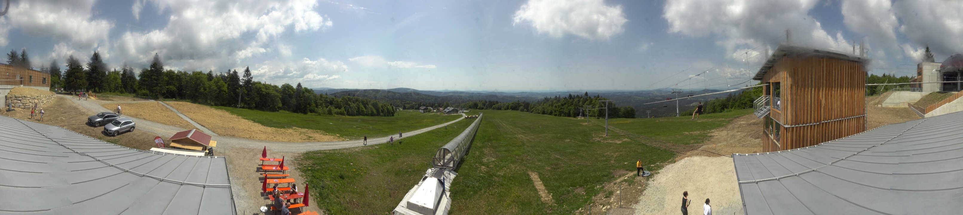 Archiv Foto Webcam Mitterdorf: Bergstation Almberglift