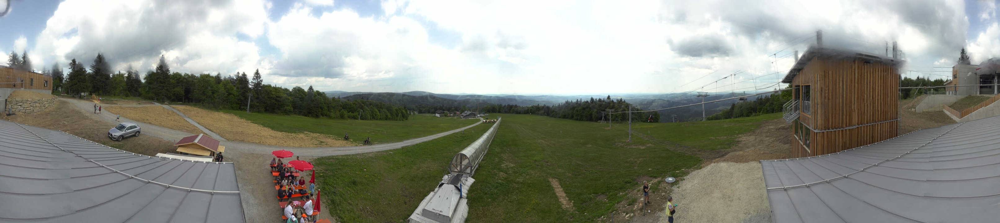 Archiv Foto Webcam Mitterdorf: Bergstation Almberglift