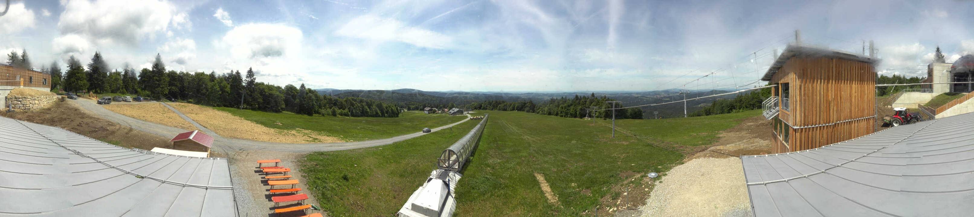 Archiv Foto Webcam Mitterdorf: Bergstation Almberglift