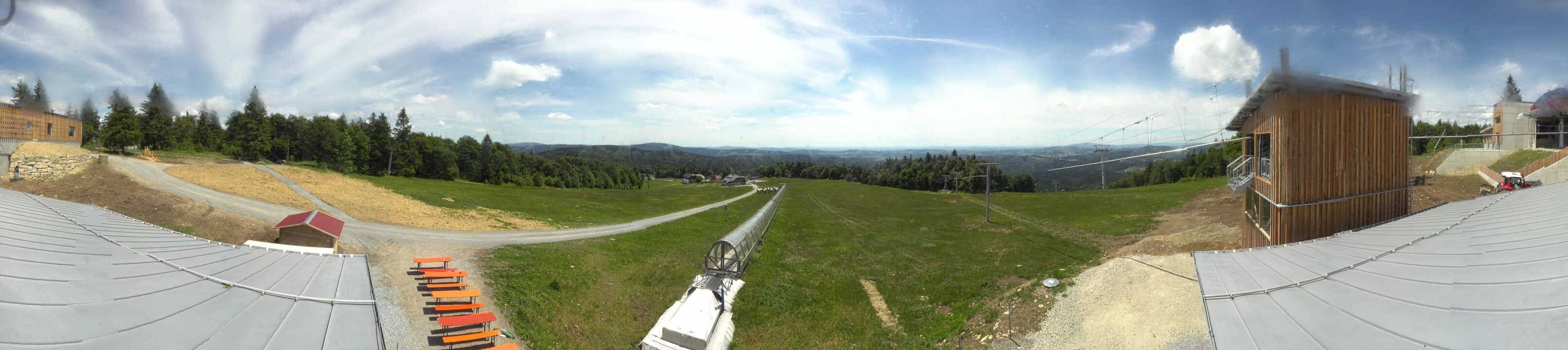 Archiv Foto Webcam Mitterdorf: Bergstation Almberglift