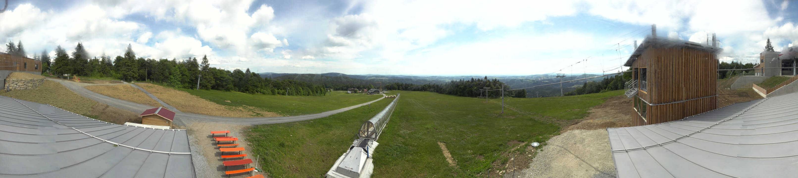 Archiv Foto Webcam Mitterdorf: Bergstation Almberglift
