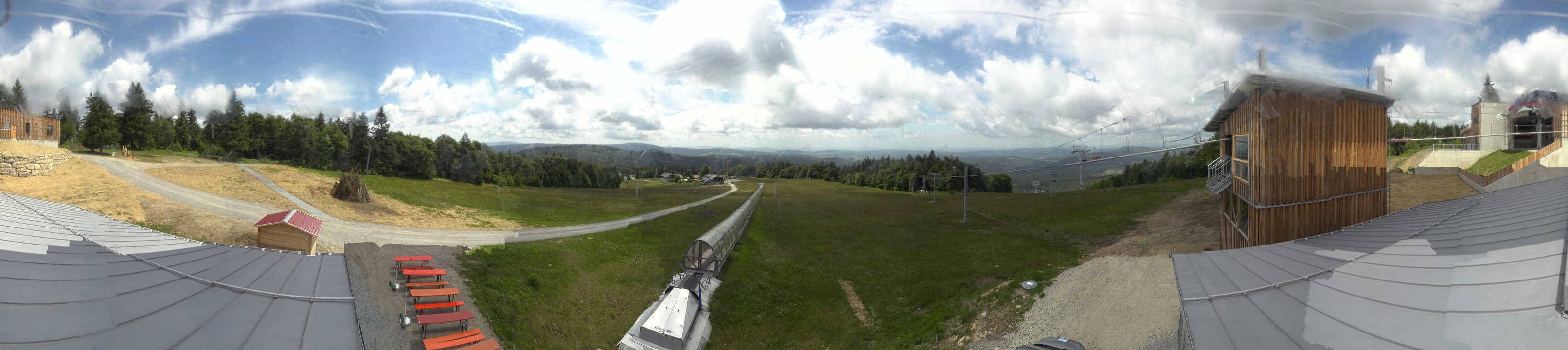Archiv Foto Webcam Mitterdorf: Bergstation Almberglift