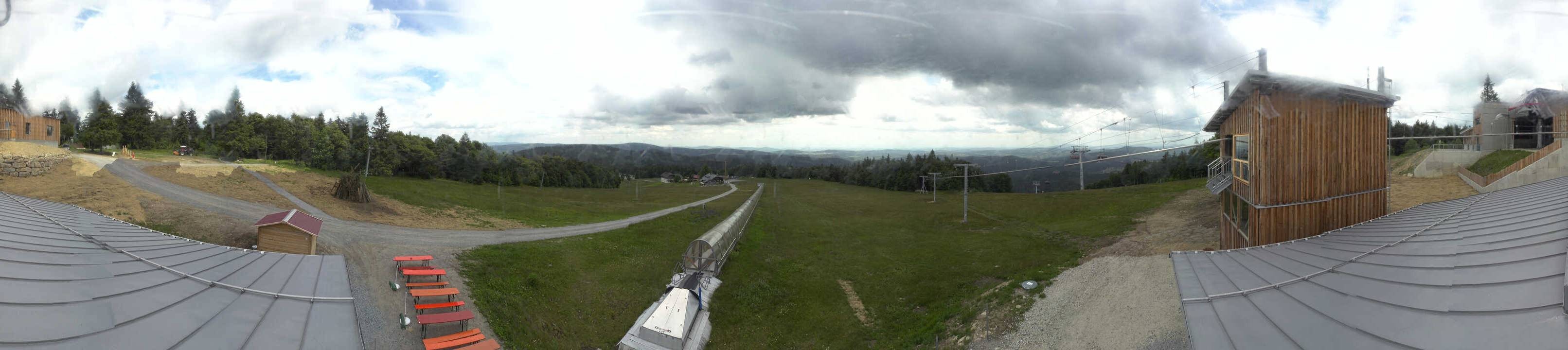 Archiv Foto Webcam Mitterdorf: Bergstation Almberglift