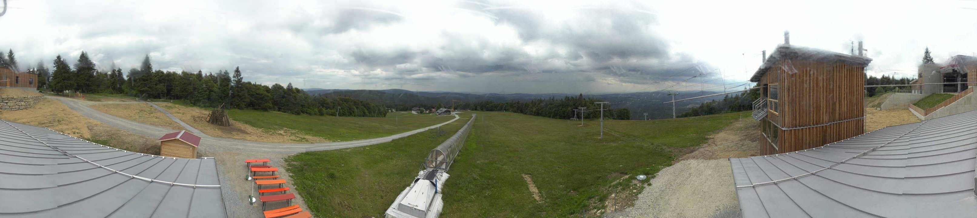 Archiv Foto Webcam Mitterdorf: Bergstation Almberglift