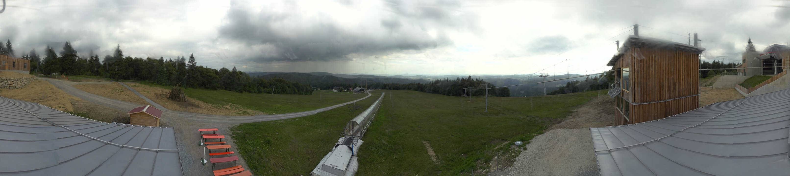 Archiv Foto Webcam Mitterdorf: Bergstation Almberglift