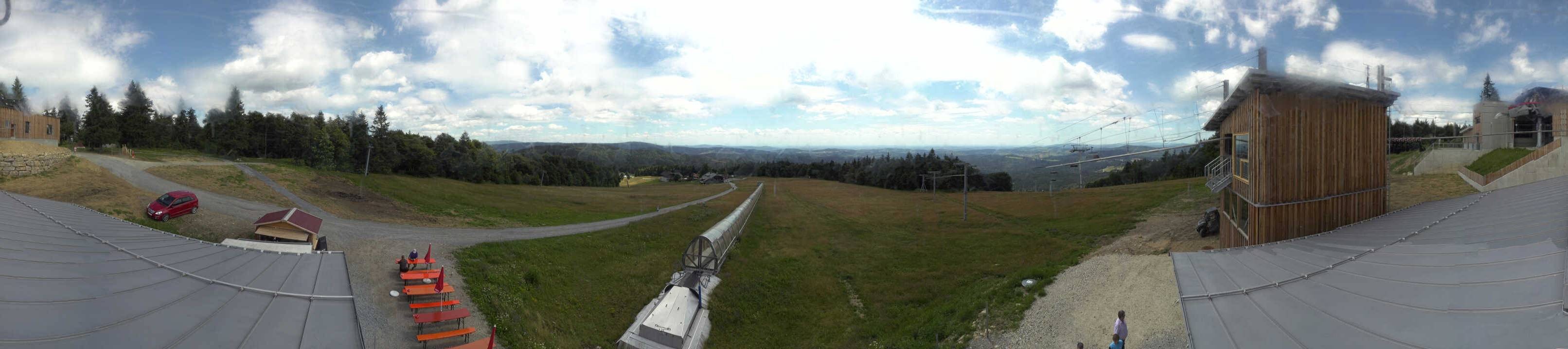 Archiv Foto Webcam Mitterdorf: Bergstation Almberglift