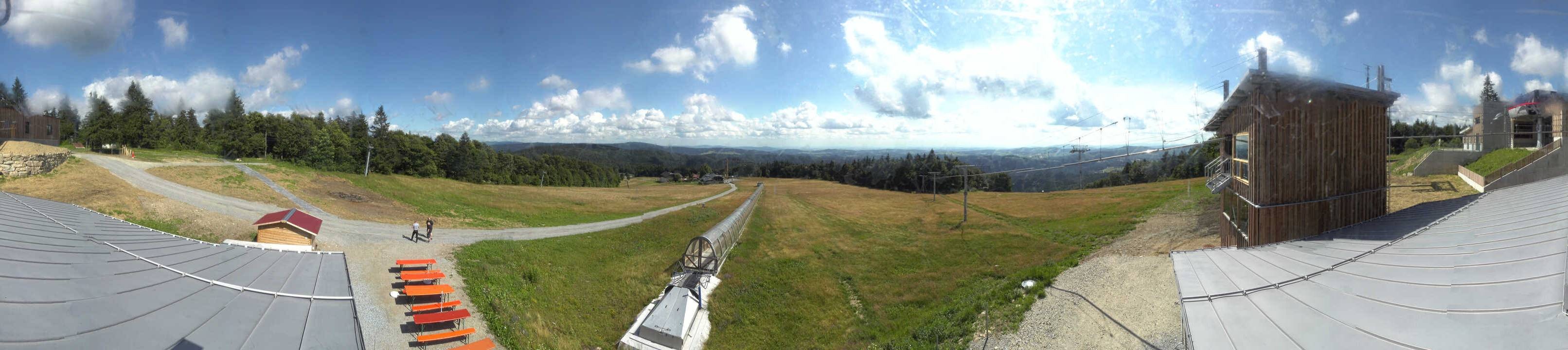 Archiv Foto Webcam Mitterdorf: Bergstation Almberglift