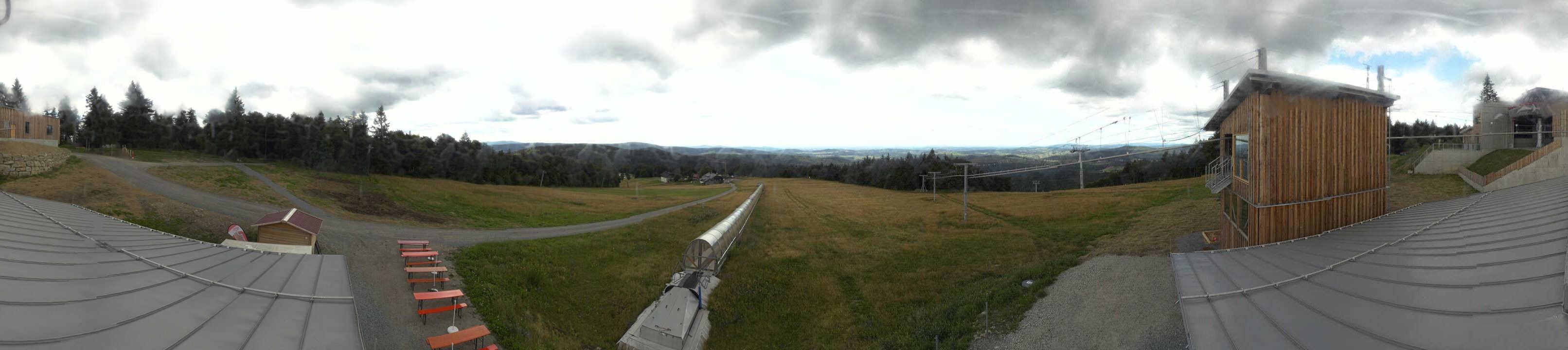 Archiv Foto Webcam Mitterdorf: Bergstation Almberglift