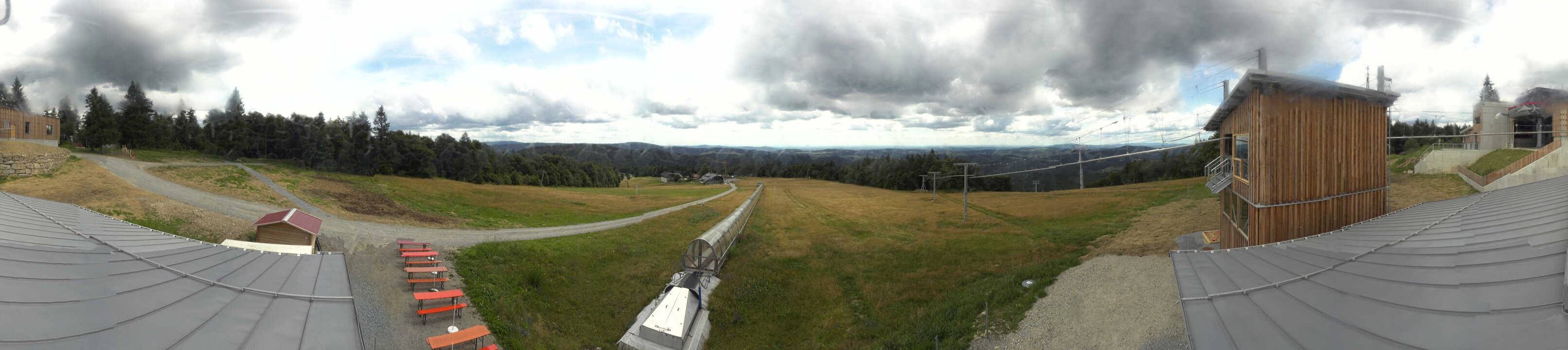 Archiv Foto Webcam Mitterdorf: Bergstation Almberglift