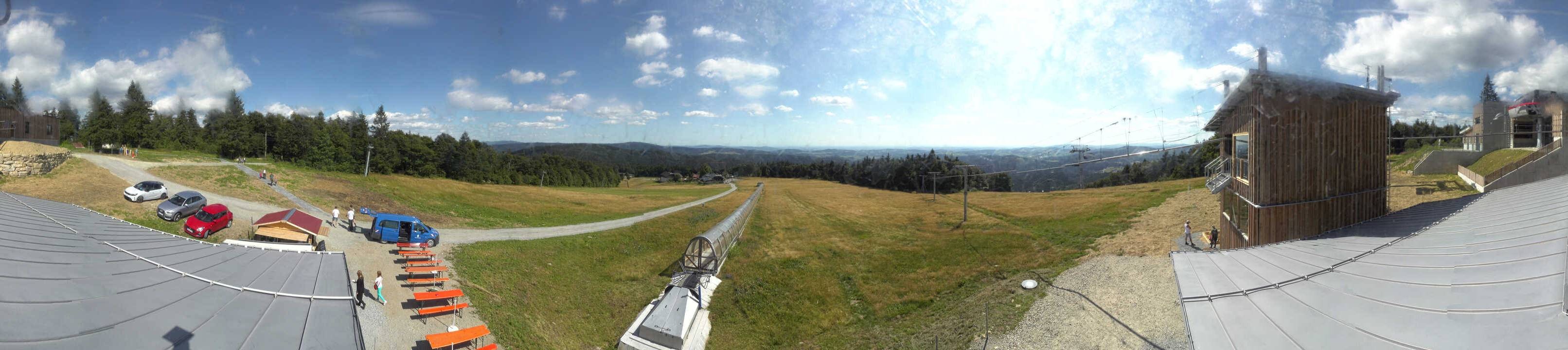 Archiv Foto Webcam Mitterdorf: Bergstation Almberglift