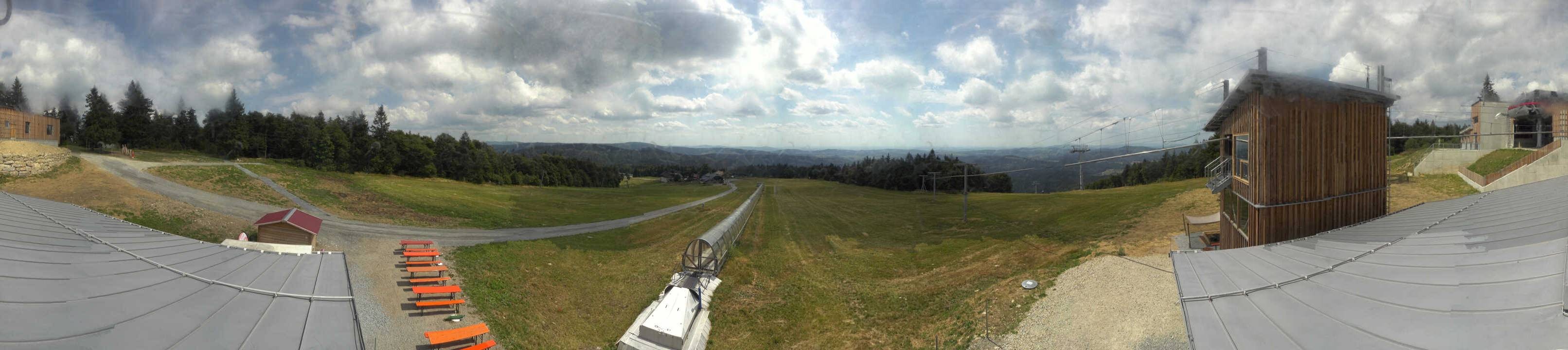 Archiv Foto Webcam Mitterdorf: Bergstation Almberglift