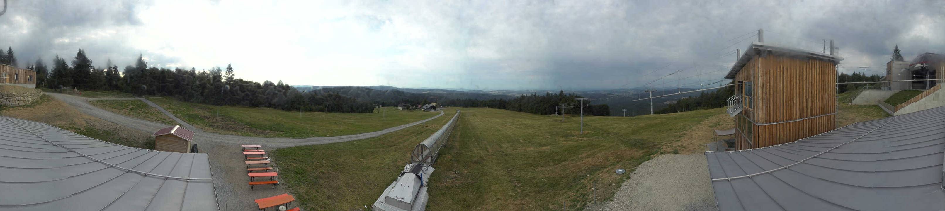 Archiv Foto Webcam Mitterdorf: Bergstation Almberglift