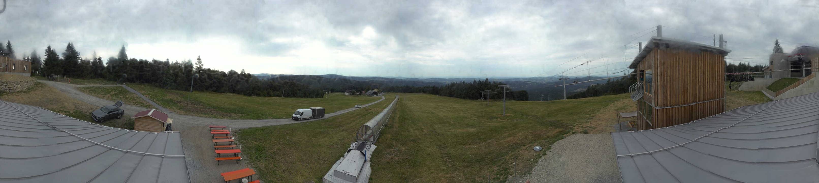 Archiv Foto Webcam Mitterdorf: Bergstation Almberglift