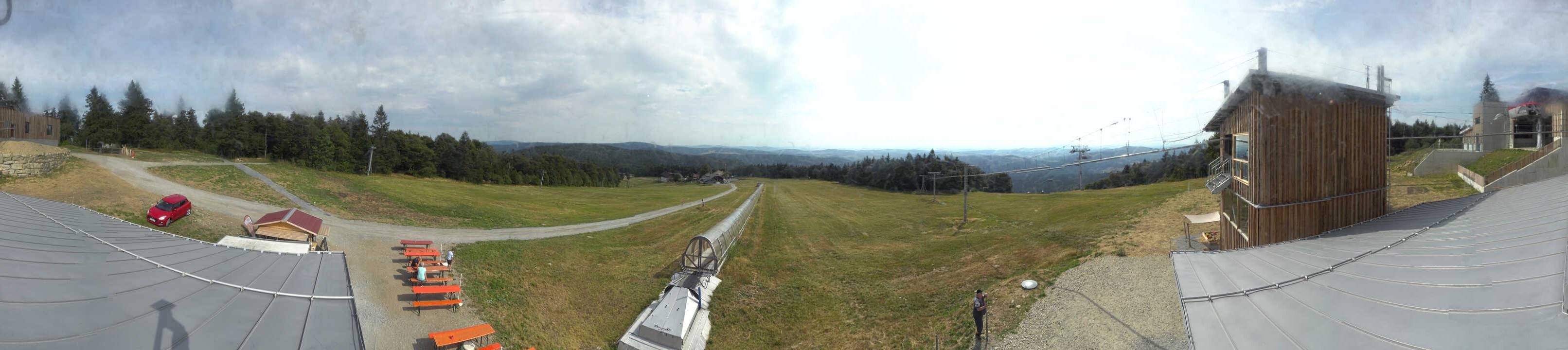 Archiv Foto Webcam Mitterdorf: Bergstation Almberglift