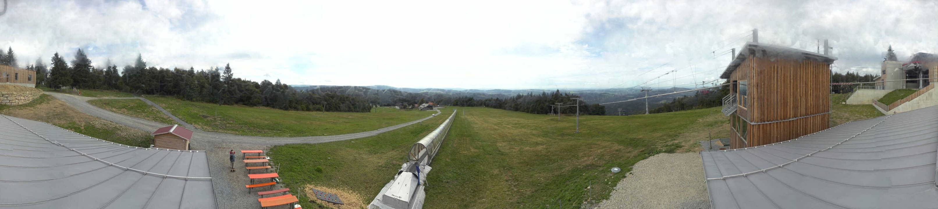 Archiv Foto Webcam Mitterdorf: Bergstation Almberglift