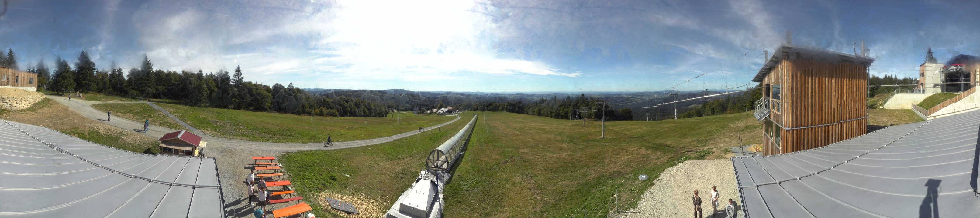 Archiv Foto Webcam Mitterdorf: Bergstation Almberglift