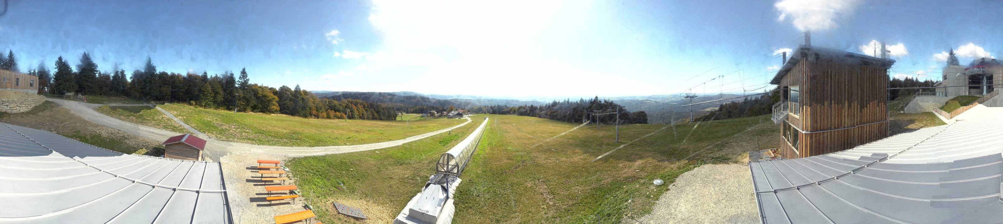 Archived image Webcam Mountain station Almberglift