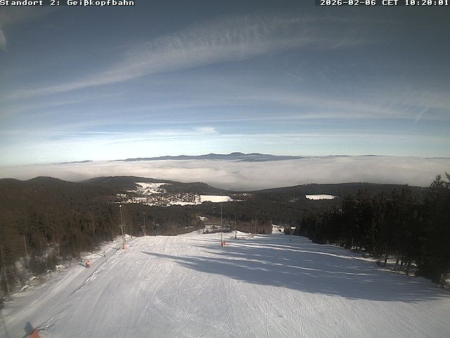 Archiv Foto Webcam Bergstation der Geisskopfbahn