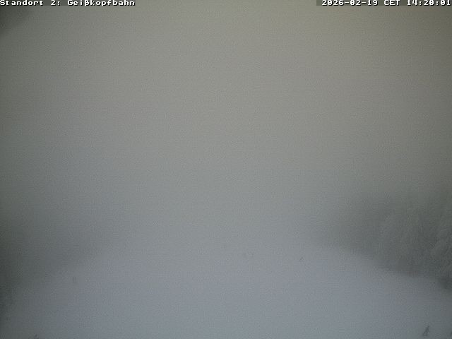 Archiv Foto Webcam Bergstation der Geisskopfbahn