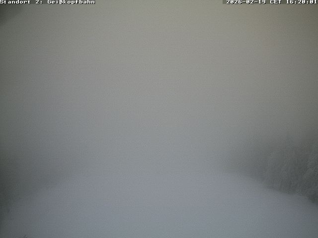 Archiv Foto Webcam Bergstation der Geisskopfbahn