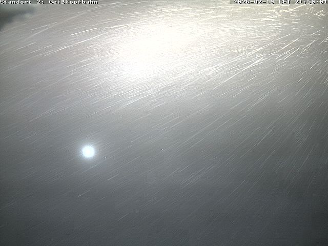 Archiv Foto Webcam Bergstation der Geisskopfbahn