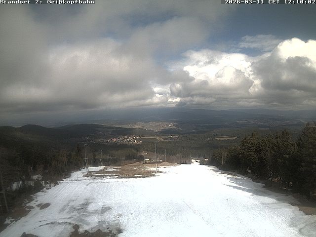 Archiv Foto Webcam Bergstation der Geisskopfbahn