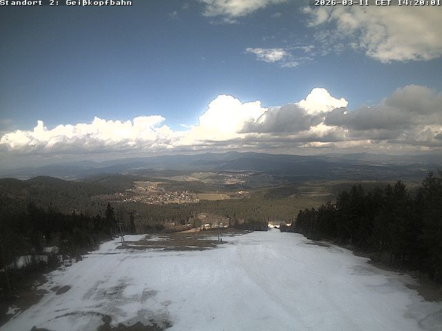 Archiv Foto Webcam Bergstation der Geisskopfbahn