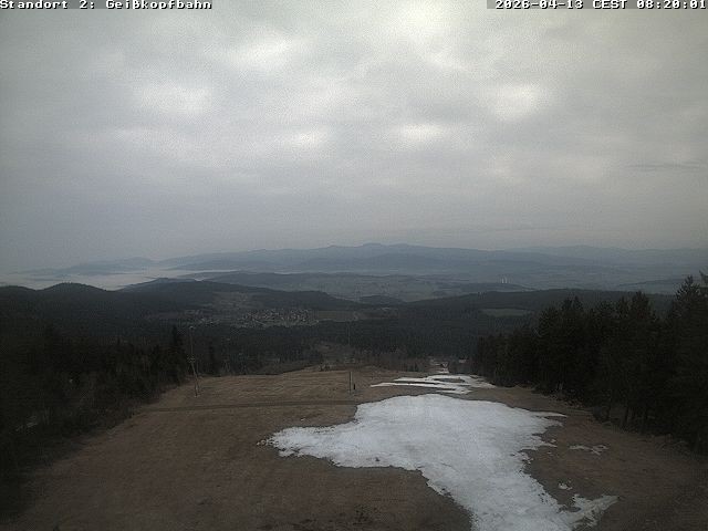 Archiv Foto Webcam Bergstation der Geisskopfbahn