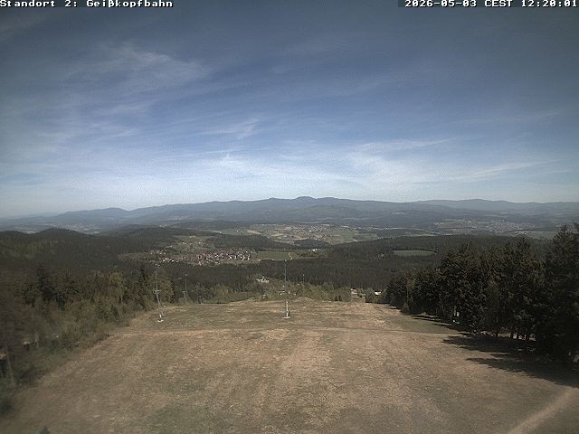 Archived image Webcam Mountain station Geisskopfbahn