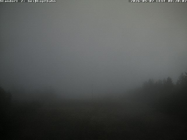 Archiv Foto Webcam Bergstation der Geisskopfbahn