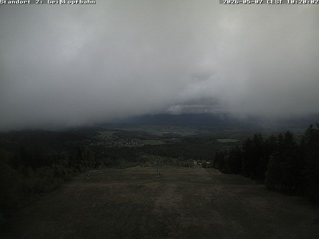 Archiv Foto Webcam Bergstation der Geisskopfbahn