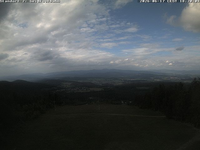 Archiv Foto Webcam Bergstation der Geisskopfbahn